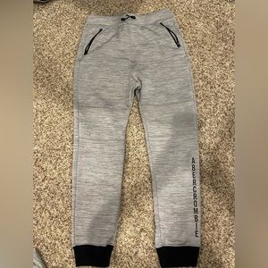 Grey Abercrombie kids sweatpants